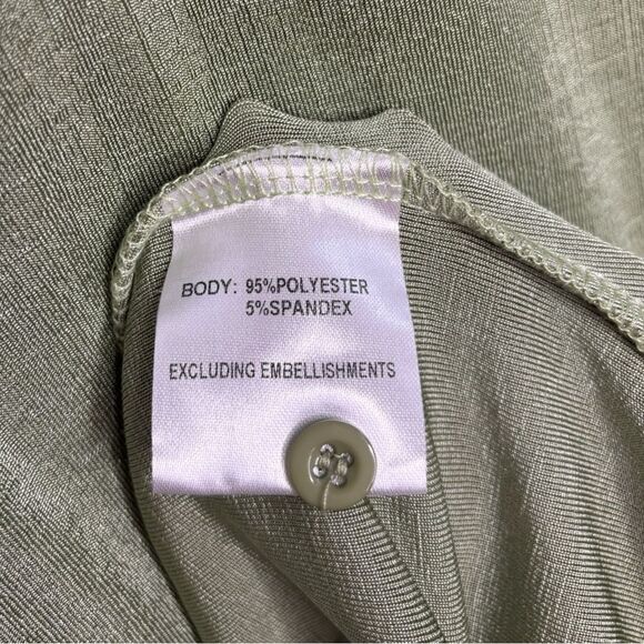 Princess Polly Green Button down Power of love mini dress size 8 - Picture 9 of 9